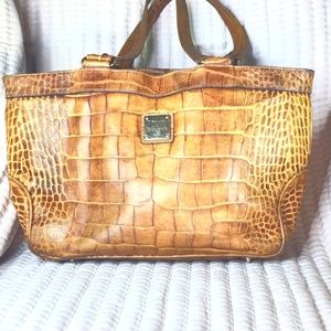 Dooney & Bourke Alligator Tan Leather bag